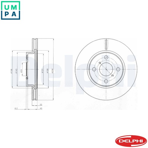 Brake disc bg4116c - disc,