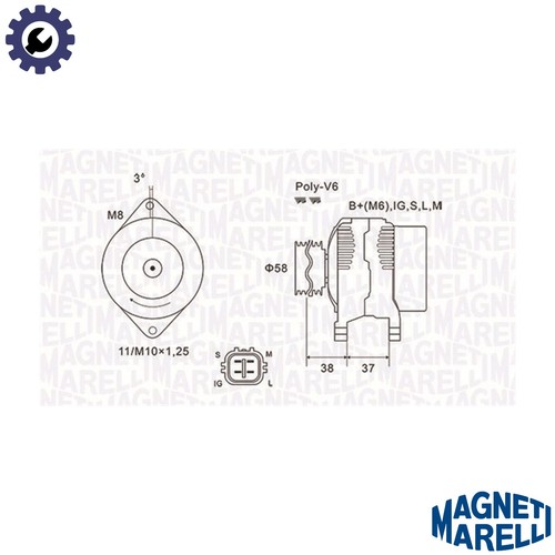 Alternator 063731889010 for - alternator,