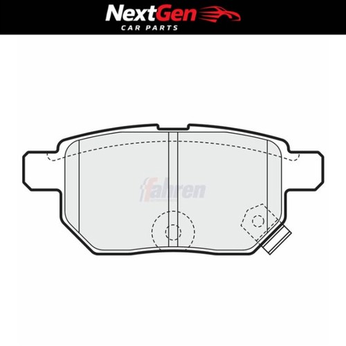 Rear brake pads fahren - pads, for