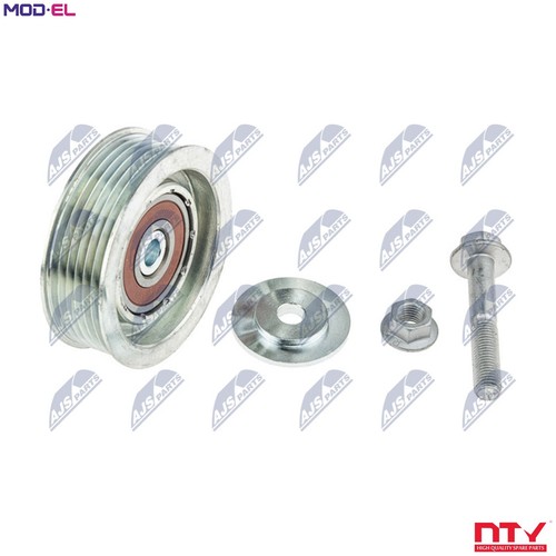 Deflectionguide pulley vribbed - deflectionguide,