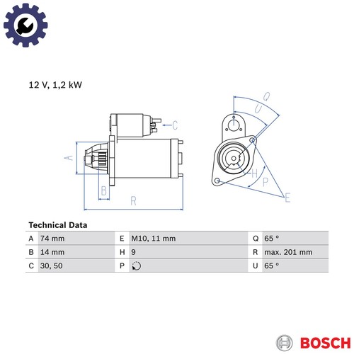 Starter 986 021 530 - starter,