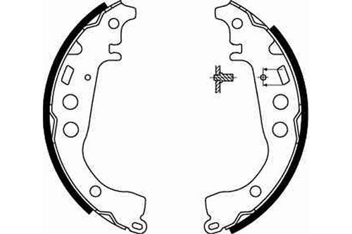 Fits trw gs8673 brake shoe - trw,