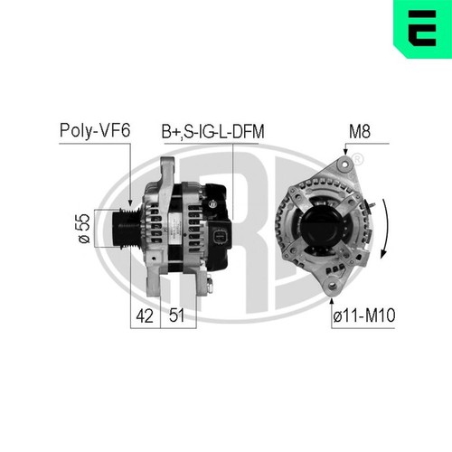 Alternator era 210766a for - alternator,