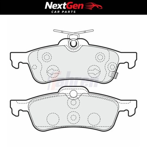 Rear brake pads fahren - pads, for
