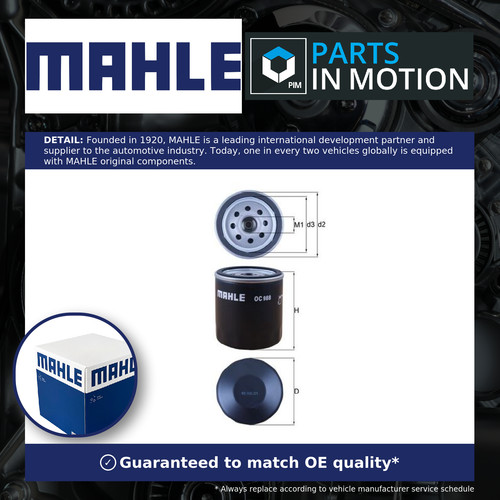 Oil filter fits - fits, yaris