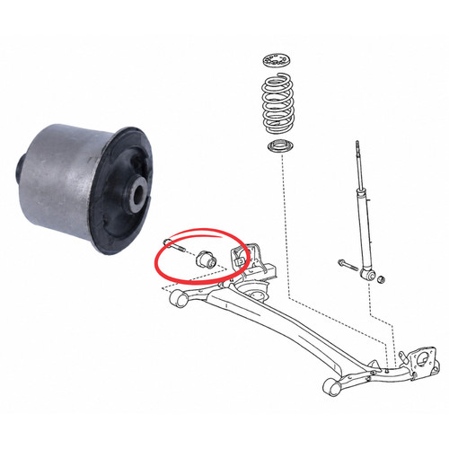 Rear axle carrier - rear,