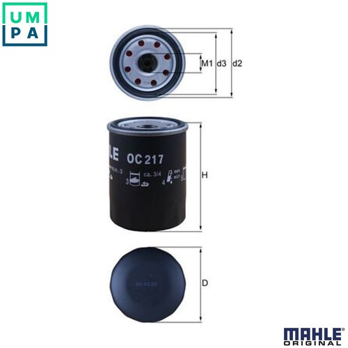 Oil filter 217 - 217, for